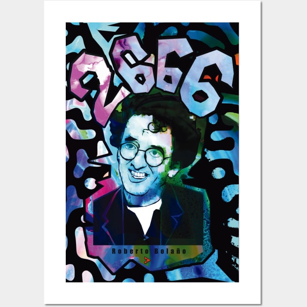 Roberto Bolaño Wall Art by Exile Kings 
